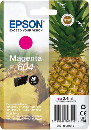 Cartuccia Epson 604 (C13T10G34010 ) magenta Originale
