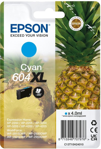 Cartuccia Epson 604XL (C13T10H24010 ) ciano Originale