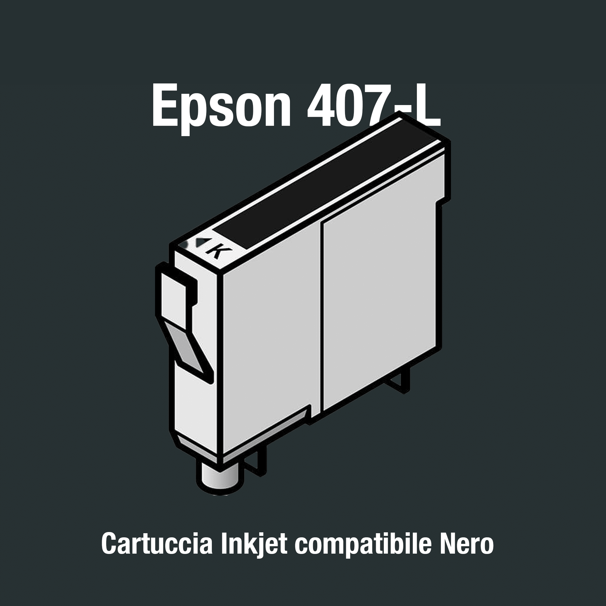 Epson Patrone 407-L (C13T07U140) Kompatibel Schwarz