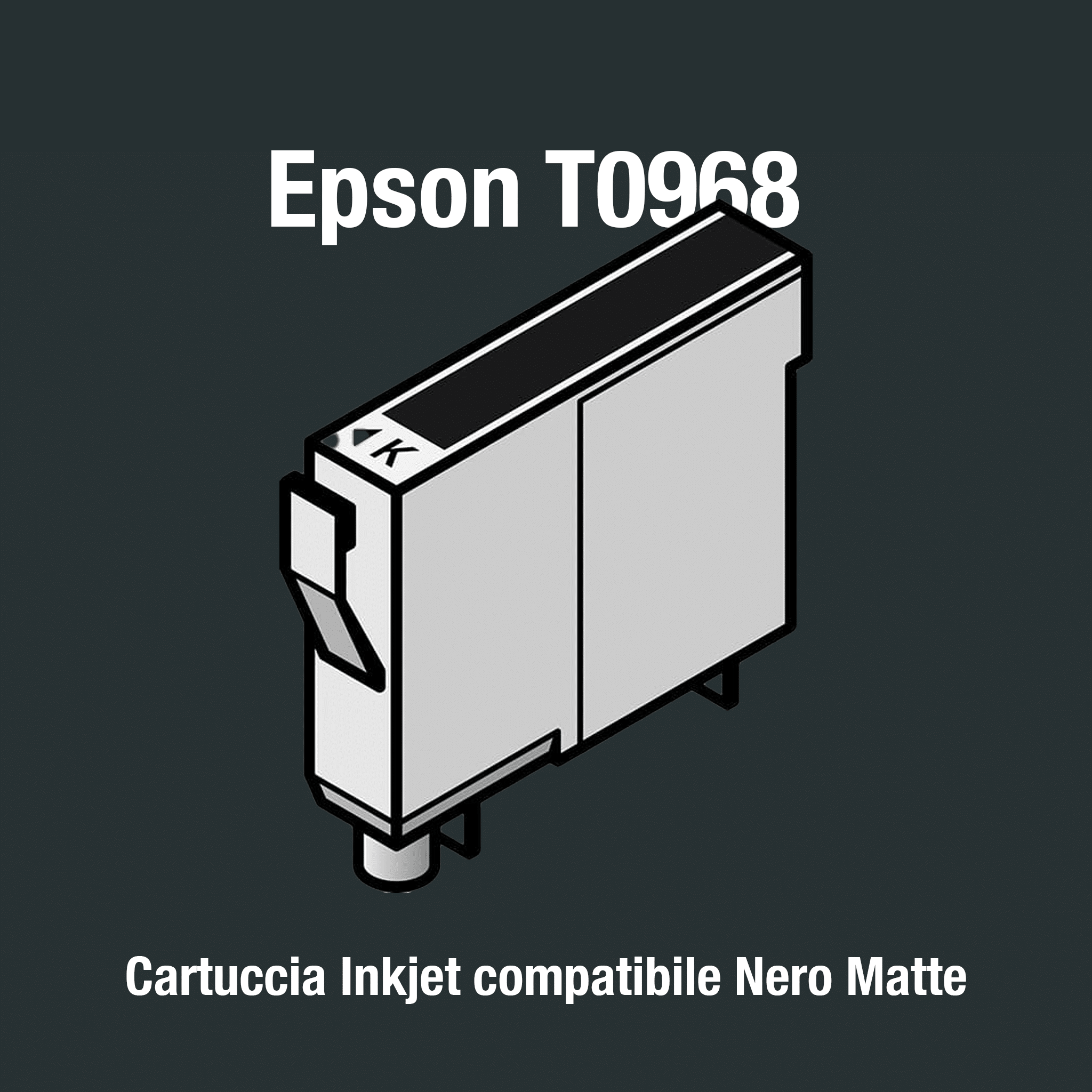 Cartuccia Epson T0968 (T09684020) Nero Matte Compatibile