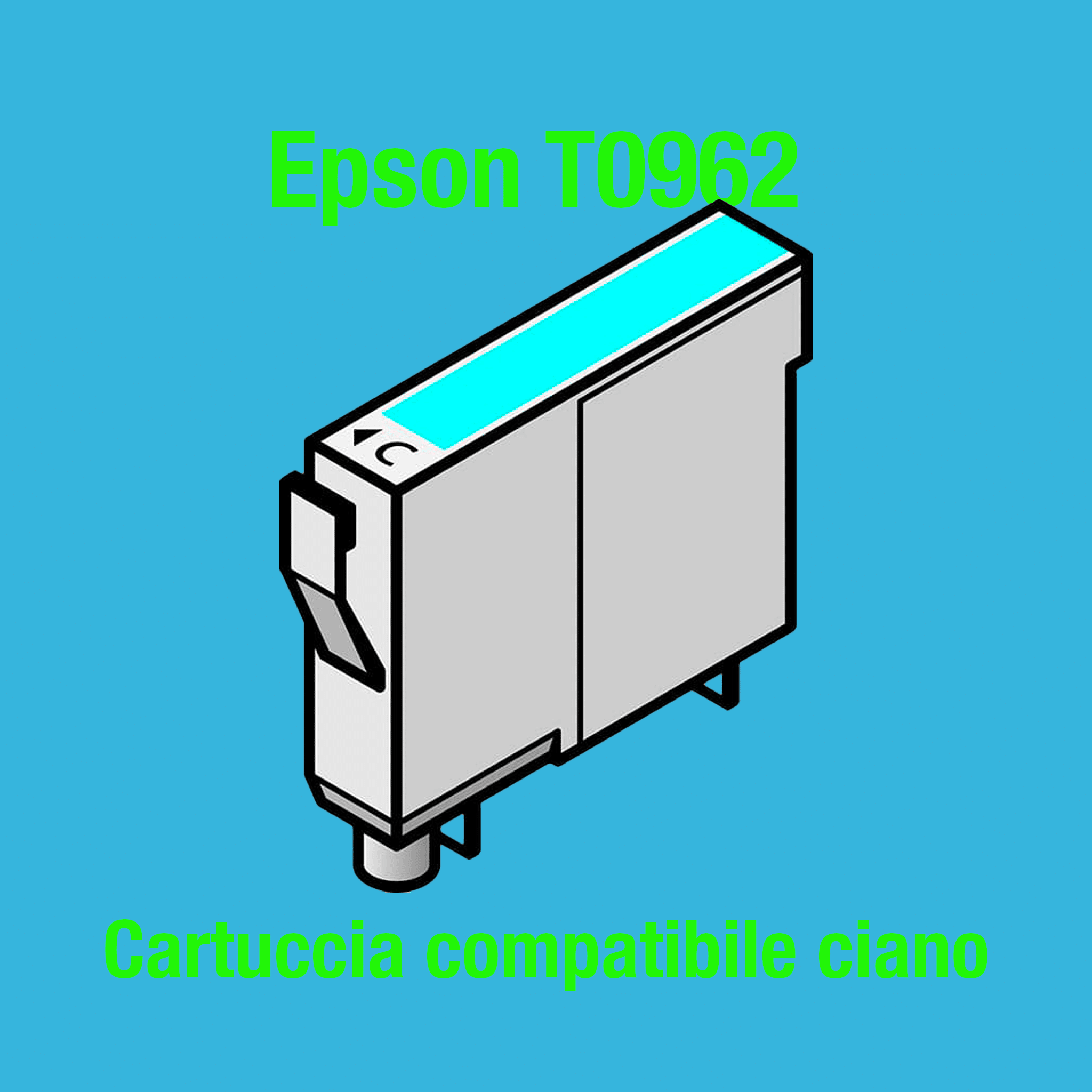 Cartuccia Epson T0962 (T09624020) Ciano Compatibile