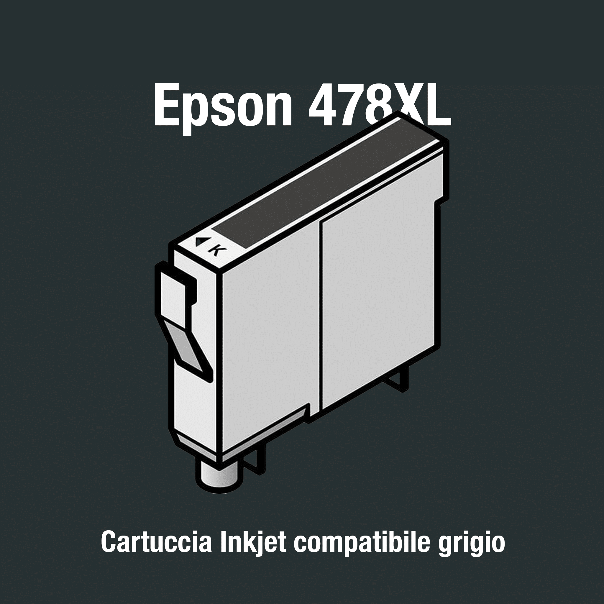 Epson 478XL Cartuccia compatibile grigio