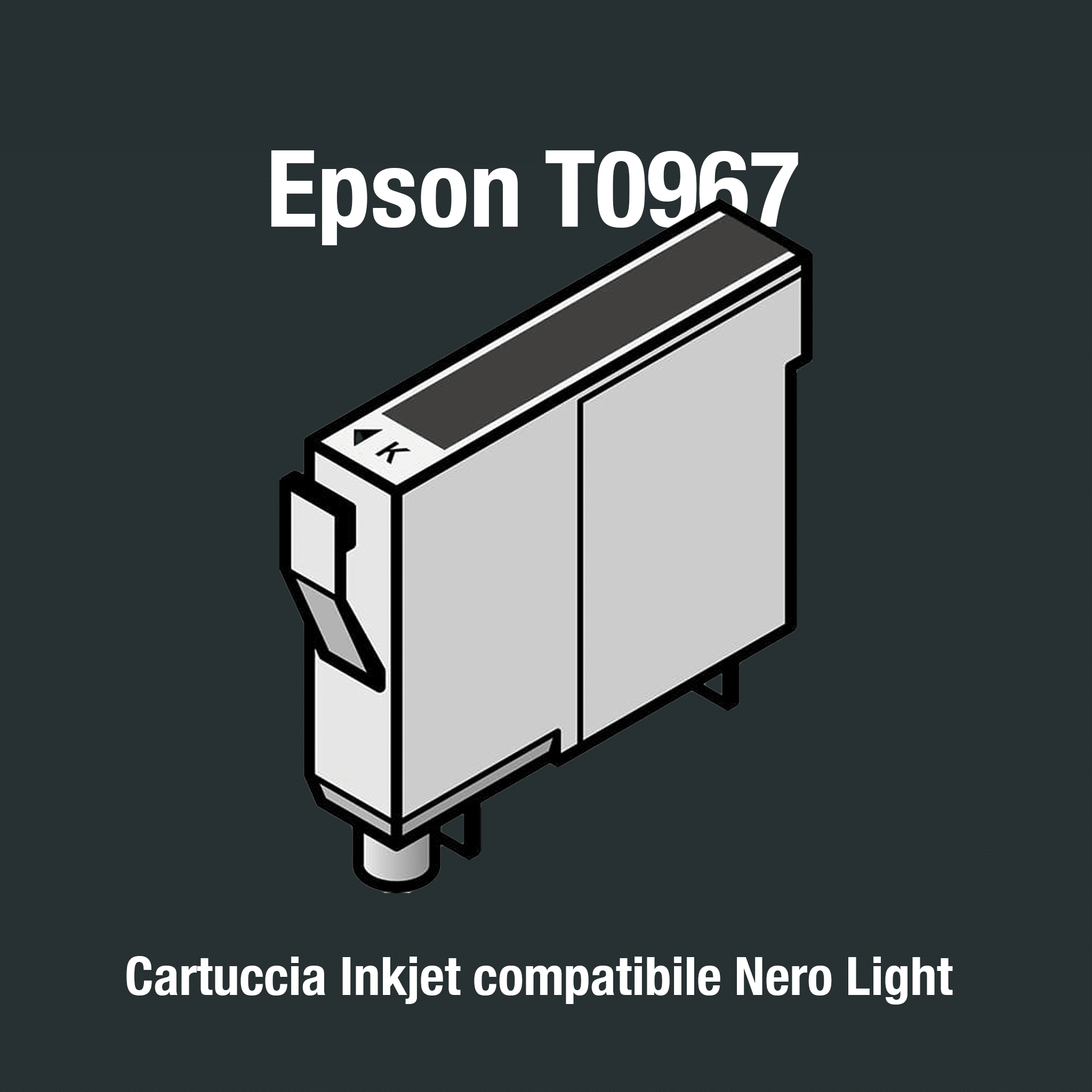 Cartuccia Epson T0967 (T09674020) Nero Light Compatibile