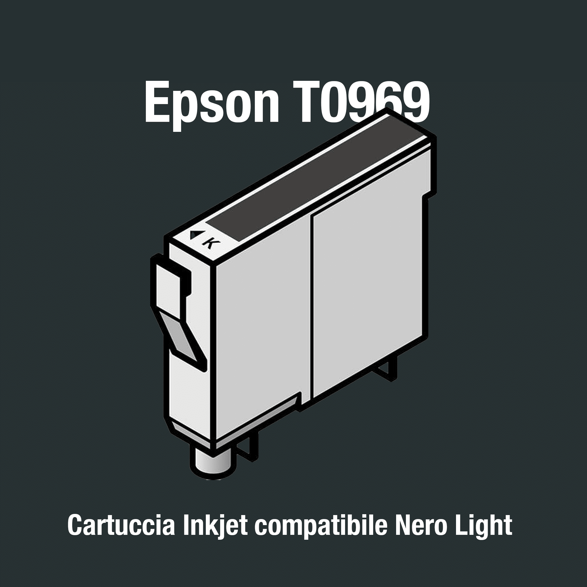 Cartuccia Epson T0969 (T09694020) Nero Light Compatibile