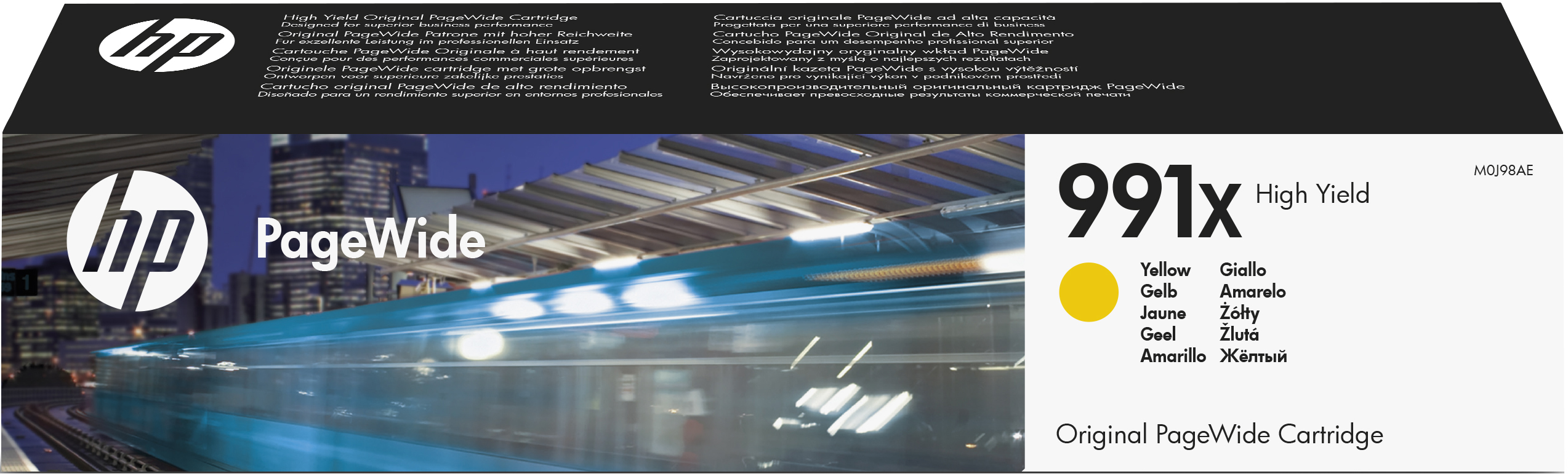 HP M0J98AE Cartuccia Inchiostro 991X Giallo