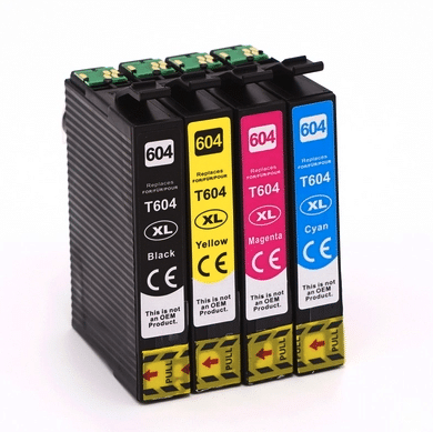 Jeu de 4 cartouches Epson 604XLX noir + couleur